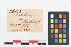 Etikett zu Bronzebrillenfibel (NHMW-PRAE-026103)